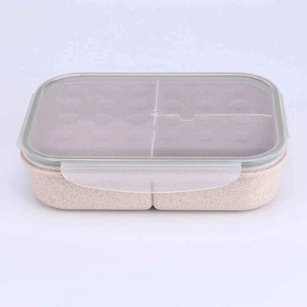 مجموعة واحدة من صندوق بينتو البلاستيكي خفيف الوزن وحاوية الغداء المحمولة للمدرسة والمكتب في الهواء الطلق لتخزين الفاكهة وحامل الطعام المختوم