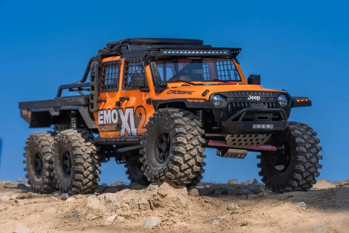 New CROSSRC EMO XL2 Mustang 1/8 6X6 Differential Lock Dual Speed Simulation Remote Control Electric Climbing Off Road Vehicle