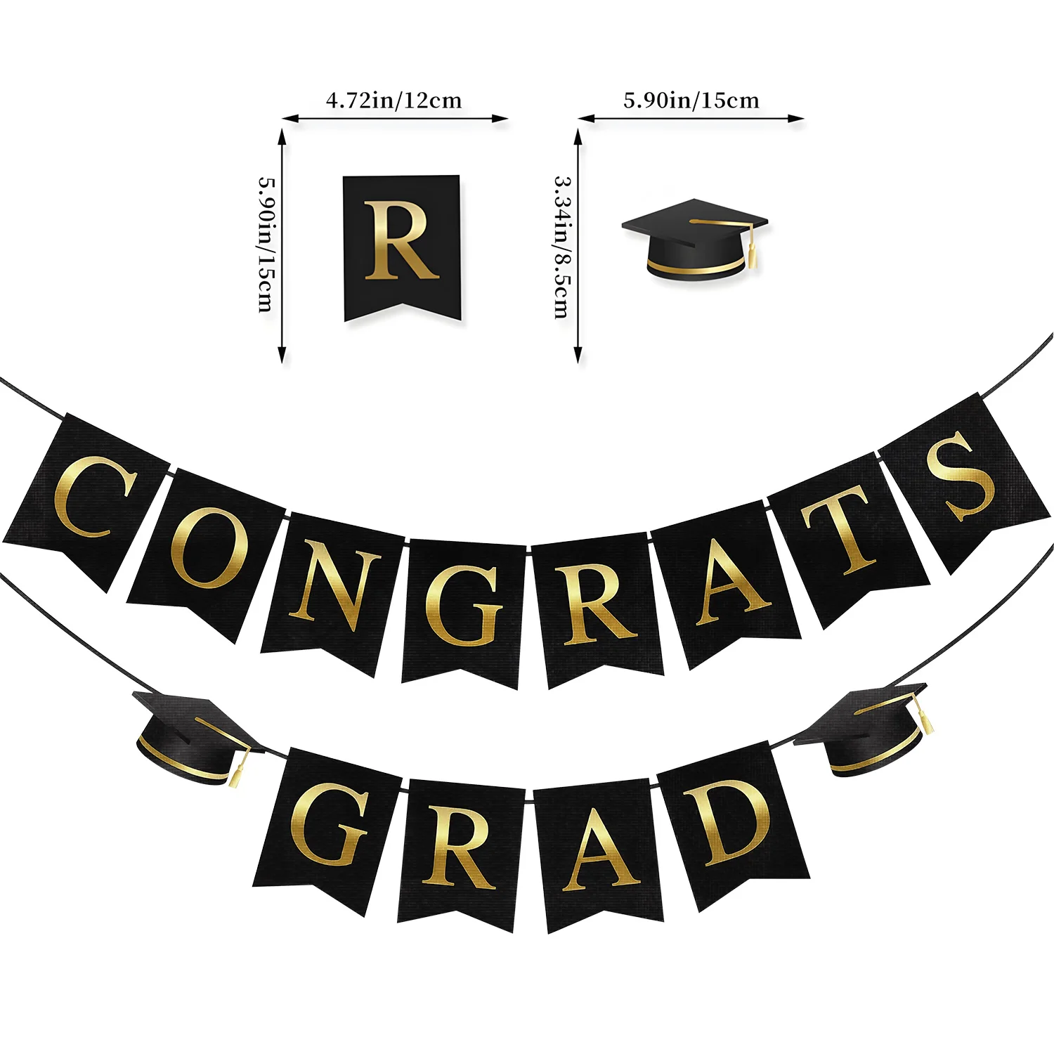 Gefeliciteerd GRAD partij Decoratie Banner met Honingraat Ballen Sterren Hangende Swirl Streamer Garland graduate Party Decor jonge gunst