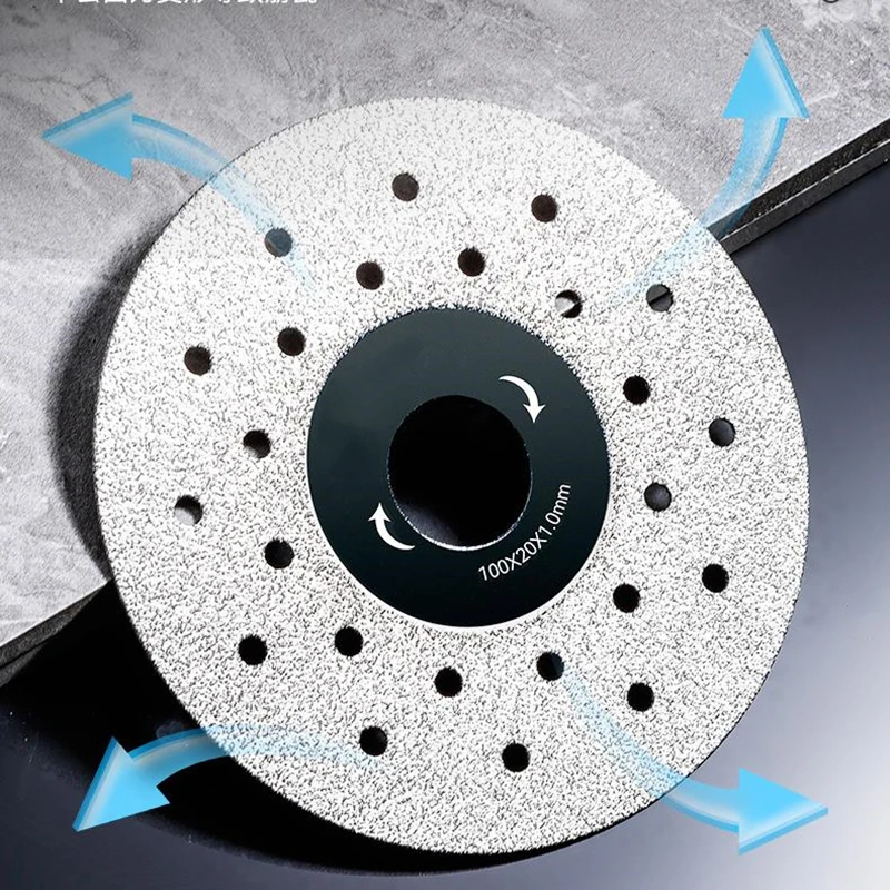 Smerigliatrice angolare diamantata ad alta densità da 2 pezzi per lastre di roccia piastrelle di ceramica - utensile da taglio per lucidatura per progetti fai da te