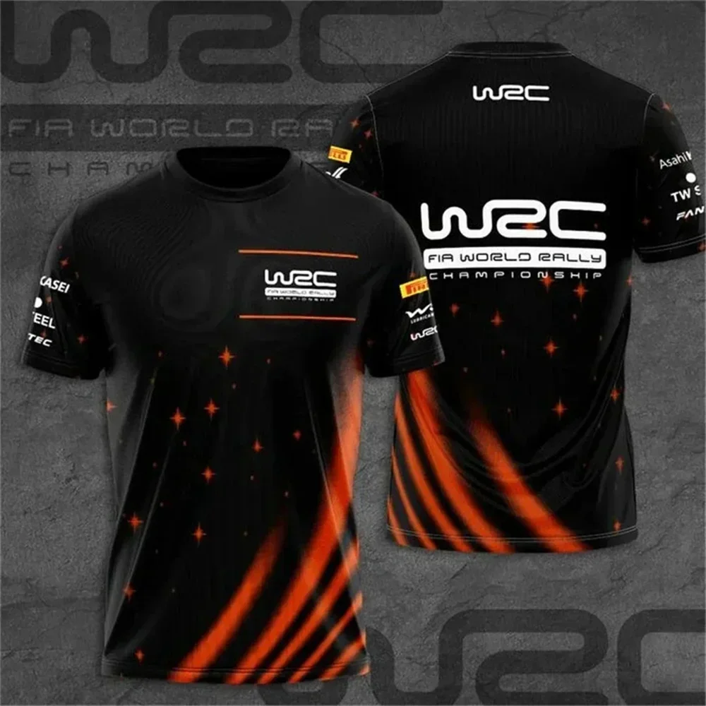 2025 Hot Sale Summer  Motorcycle Top WRC High Quality 3D Printed Simple Classics Couple Tees for Men/Women Short Sleeve T-shirt