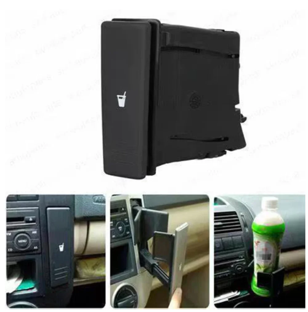 1pc Car Center Console Cup Holder or Card Slot Fit For-Polo 9N 2002 2003 2004 2005 2006 2007 2008 2009 2010 6Q0 858 602