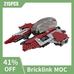 NEW 215PCS Famous space Movie Interceptor starfighter DIY creative ideas ChildrenToy BirthdayGift Fighter Model Blocks MOC-75135