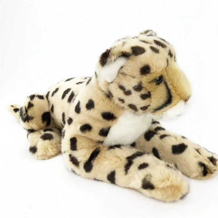 [Funny] Zoo 50cm Simulation Lifelike Leopard Plush Toys Soft panther Stuffed Animals doll Birthday christmas Gifts for kids