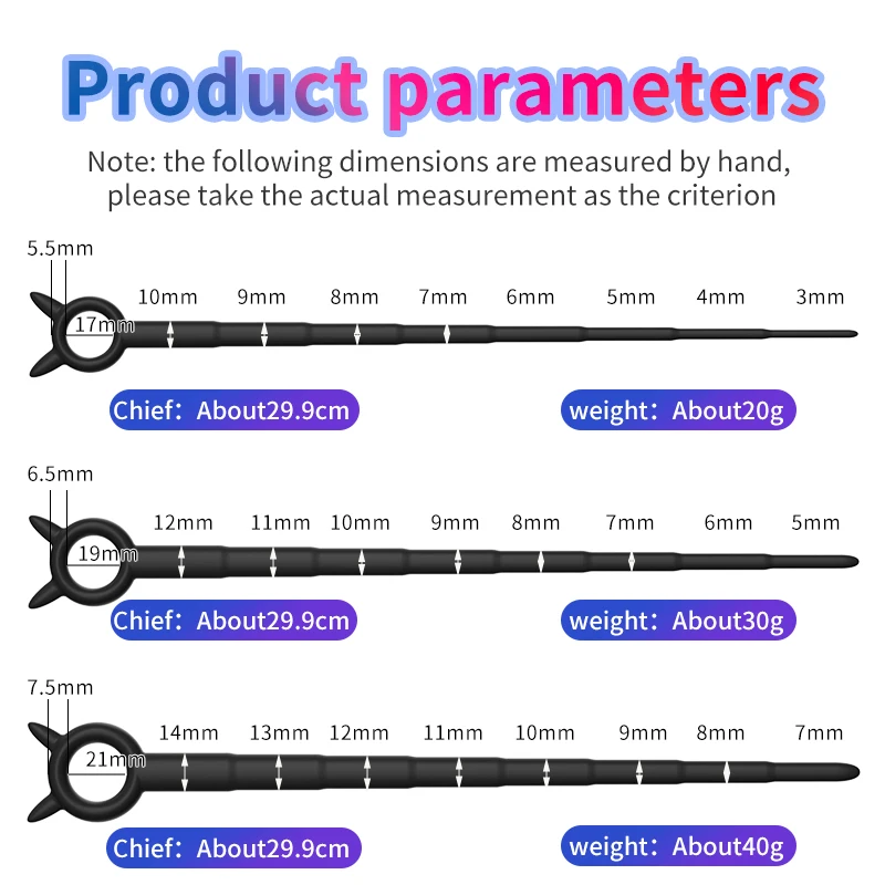 Silicone Horse Eye Urethral Sounding Catheter Bead Penis Plug Stimulate Male Sex Toy Dilator Urethra Bead Penis Stimulate - view 6