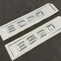 3D Chrome Sticker For Mercedes Benz E200 E220 E300 E320 E350 W213 W212 W211 Car Letters Emblem Logo Trunk Stickers Accessories