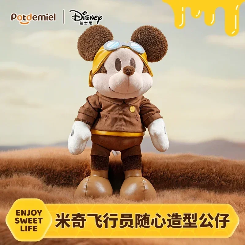 

Cute Poseable Mickey Mouse Plush Doll - Official Disney Collectible with Movable Limbs Official Poseable Doll with Soft Material