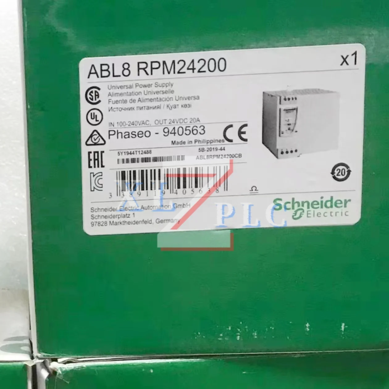 

Блок питания ABL8RPM24200 новый оригинал