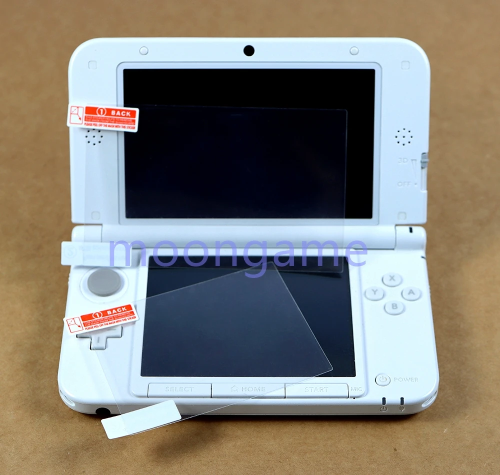50sets Protective Film Screen Protector Transparent Coverage Game Console Protective Film For 3DS XL/LL