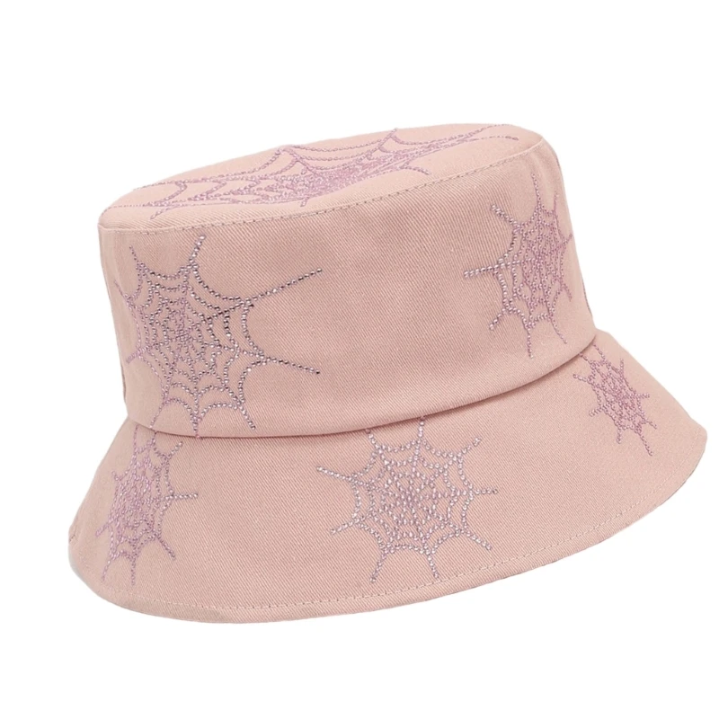 قبعة شمس بنمط رعاة البقر قابلة للتنفس مع تفاصيل أحجار الراين، قبعة ذات ظل واسع للنساء للزي الكاجوال