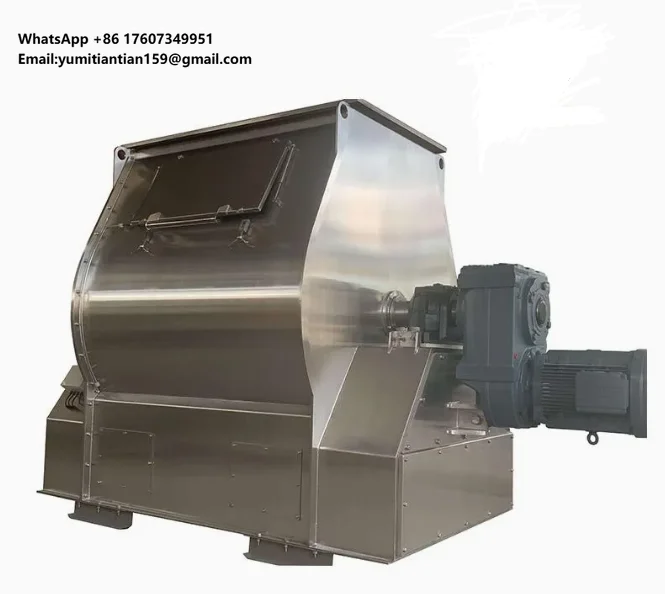 Multifunctional Cattle Sheep Houshold Breeding Equipment New Horizontal Mixer Dry Powder Feed Mixing Machine for Forage