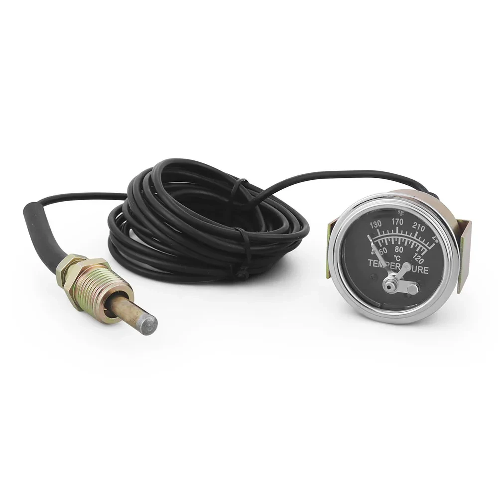 

2" 52MM Mechanical 12V Water Temp Gauge 50-120℃/130-250℉ Water Temperature Gauge Car Meter With Sensor NPT 1/2