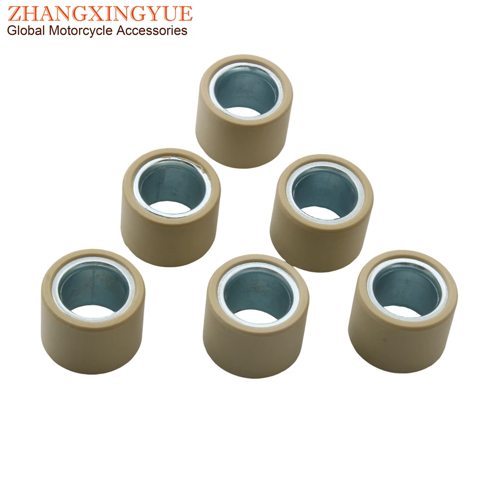 6-teiliges Variator-Rollenset 16g 17g 18g 19g 20g 21g Gewichte 23x18mm für Honda Forza 300 350 ADV 350cc Roller-Motor