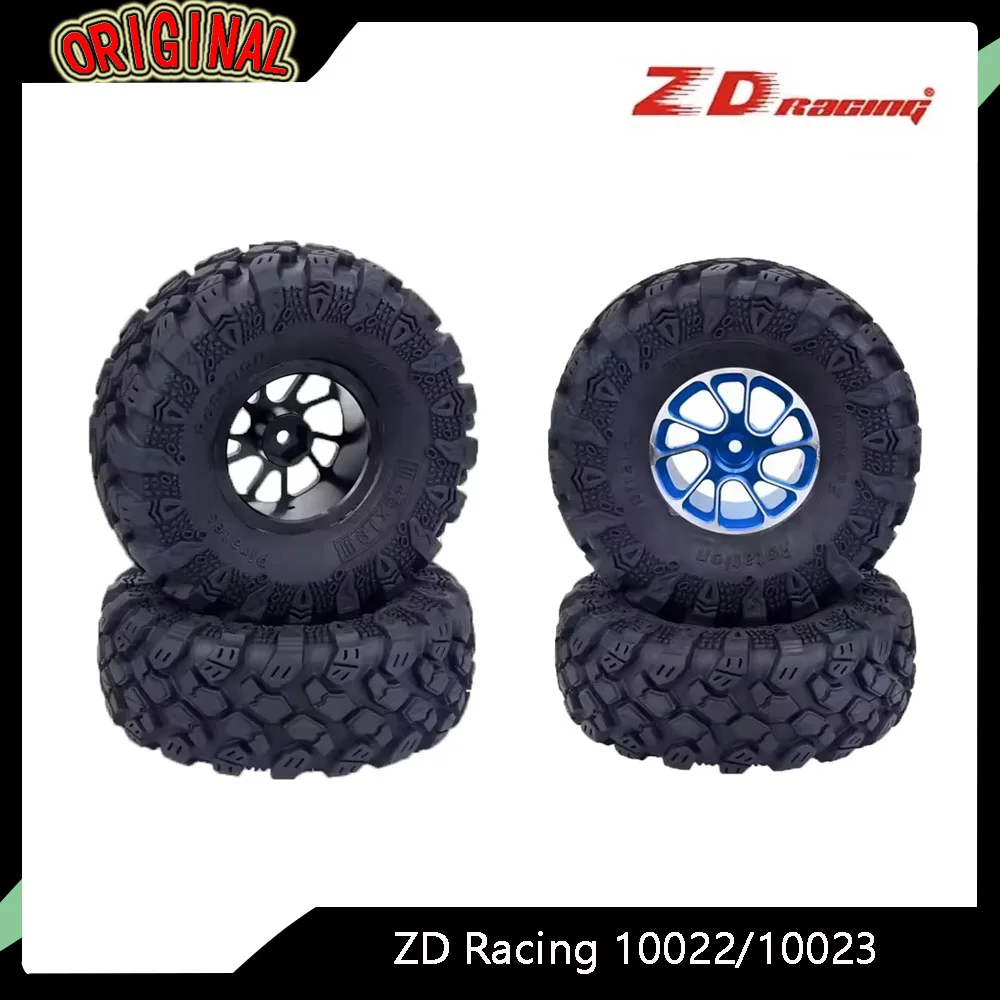 

4pcs ZD Racing 1.9" 1/10 RC Crawler Wheels Tires - High Grip Rubber, Fit Redcat HPI FTX Mauler TRAXXAS TRX4 RGT RC Car
