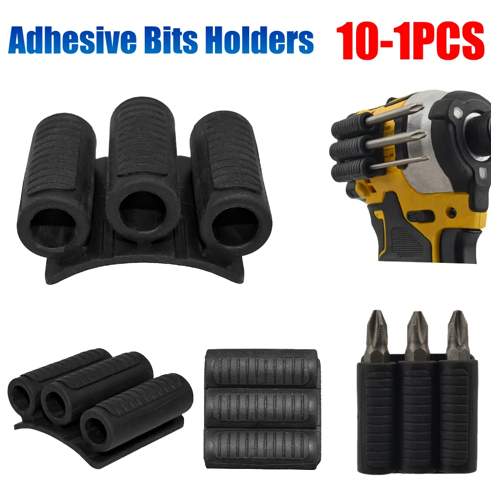 

10-1PCS High Strength Adhesive Bits Holder Bit Gripper Quick Change Tool Holster Mount Attachment Power Driver for Impact Drills