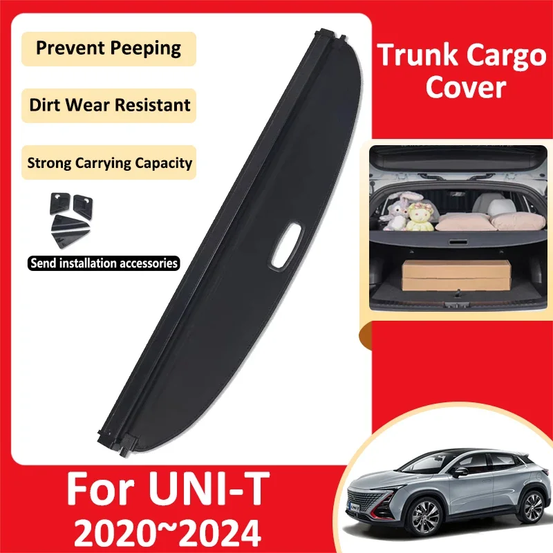 Car Trunk Curtain For Changan UNI-T UNIT UNI T 2020~2024 Luggage Storages Adjustable Partition Protective Cover Auto Accessories