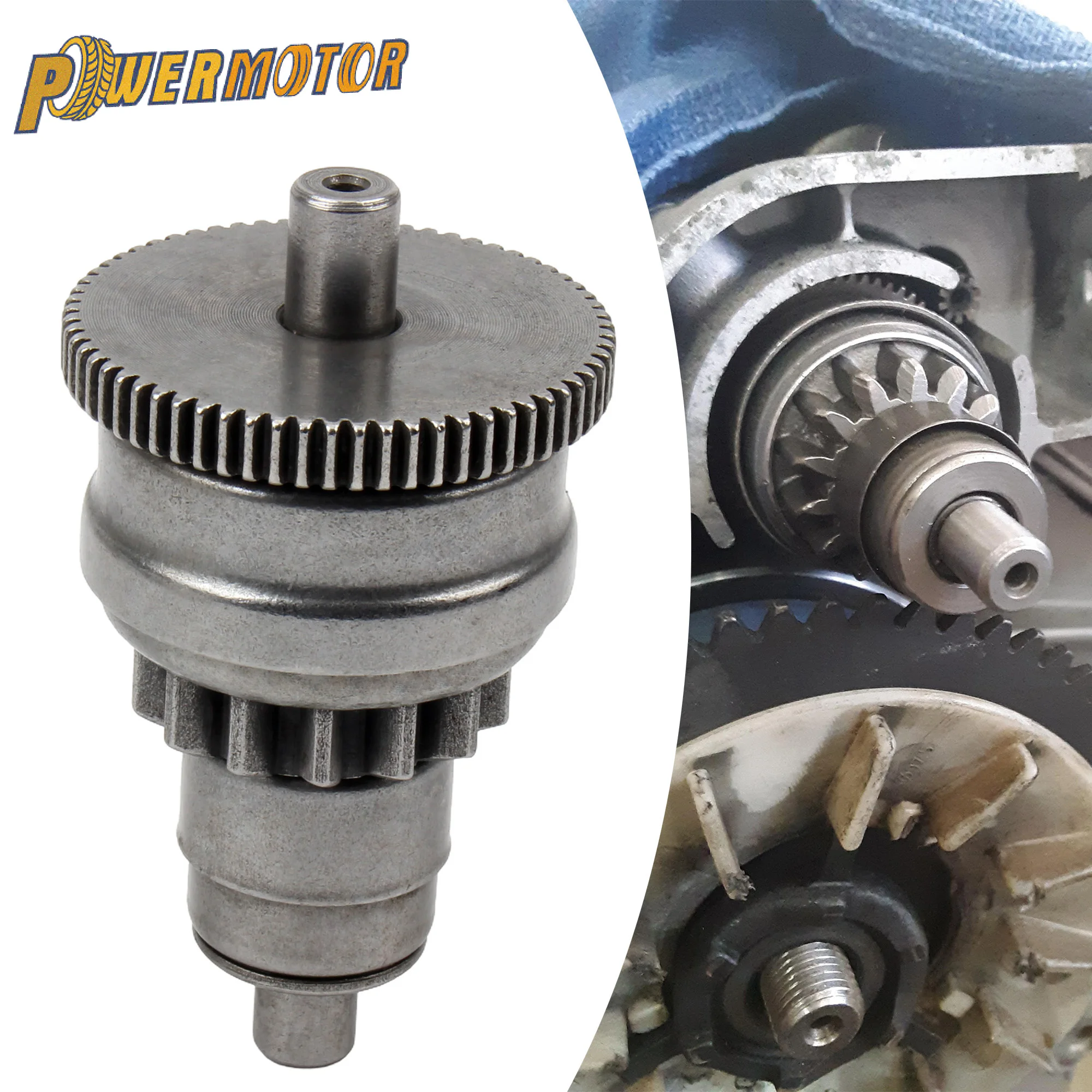 

for Chinese GY6 49cc 50cc 139QMB 139QMA Engine Starter Clutch Gear Starter Drive Motorcycle Scooter Moped ATV Go-Kart Parts