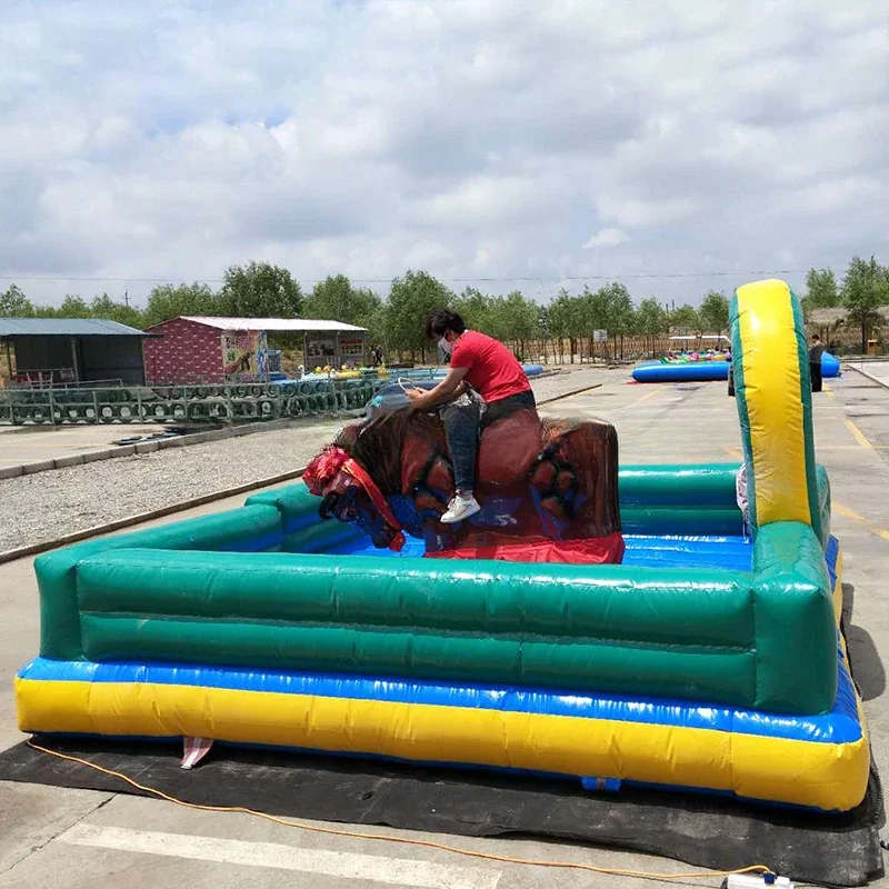 Spain inflatable bullfight game adults bull ride mechanical rodeo bull riding machine for sale