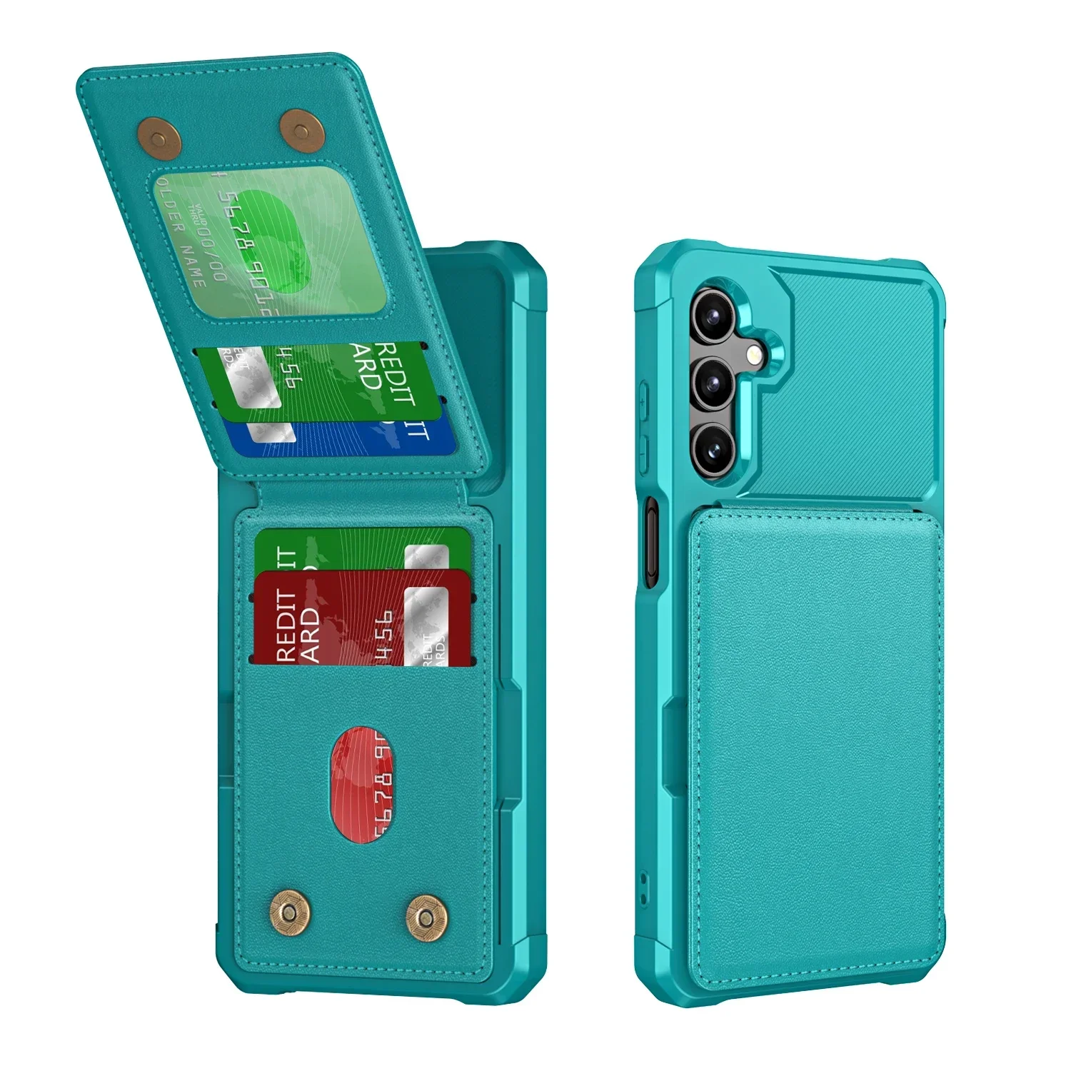 Portemonneehoes met kaarthouder voor Samsung S26 S25 S24 S23 S22 Ultra Plus FE A57 A37 A17 A56 A36 A16 A55 A35 A15 telefoonhoesje