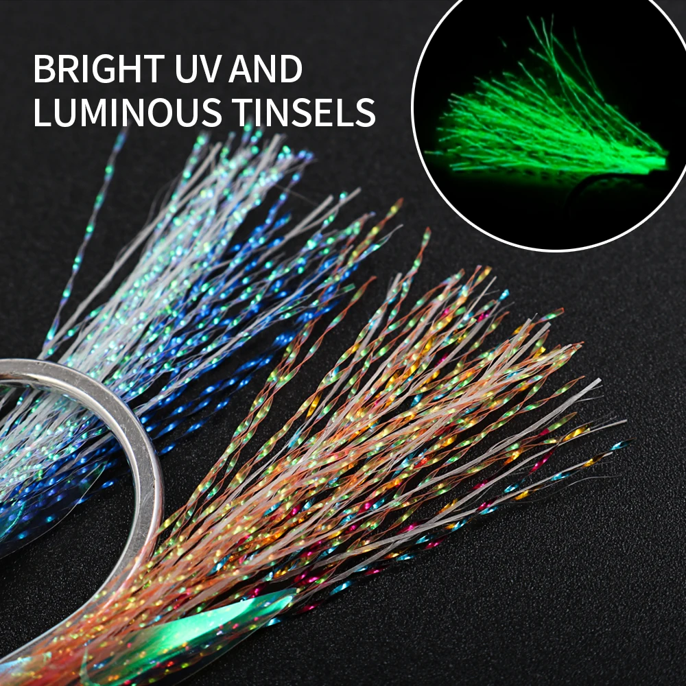 JIGGINGPRO 3PCS/bag 5/0 7/0 9/0 11/0 Heavy Duty Jigging Hook Metal Jig Single Assist Hook Saltwater Fishing Hooks