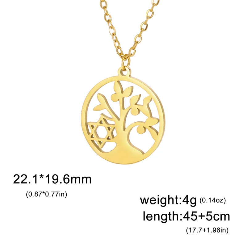 Klassische Goldfarbe Edelstahl Halskette für Frauen Kette Halsreif Mond Kaktus Anhänger Halskette Schmuck Geburtstags geschenk Großhandel – Detail 36
