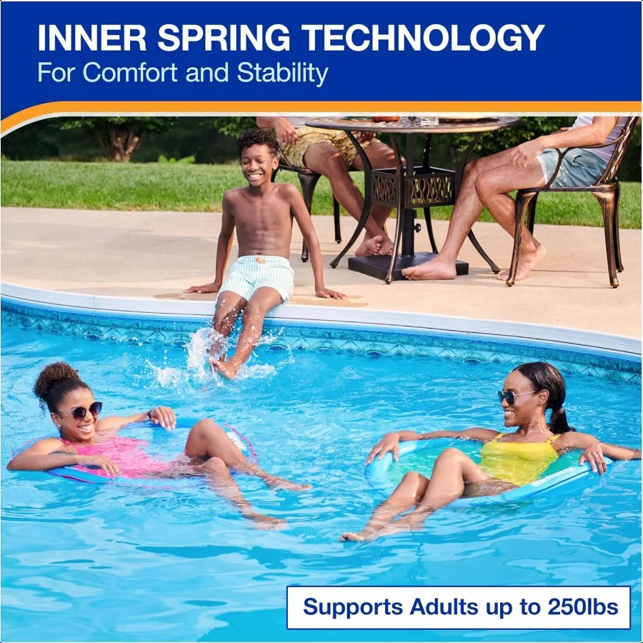 Spring Float Premium an Pool Lounger Iatable Pool Floats Adult with Fast Iation for Ages 15 Up