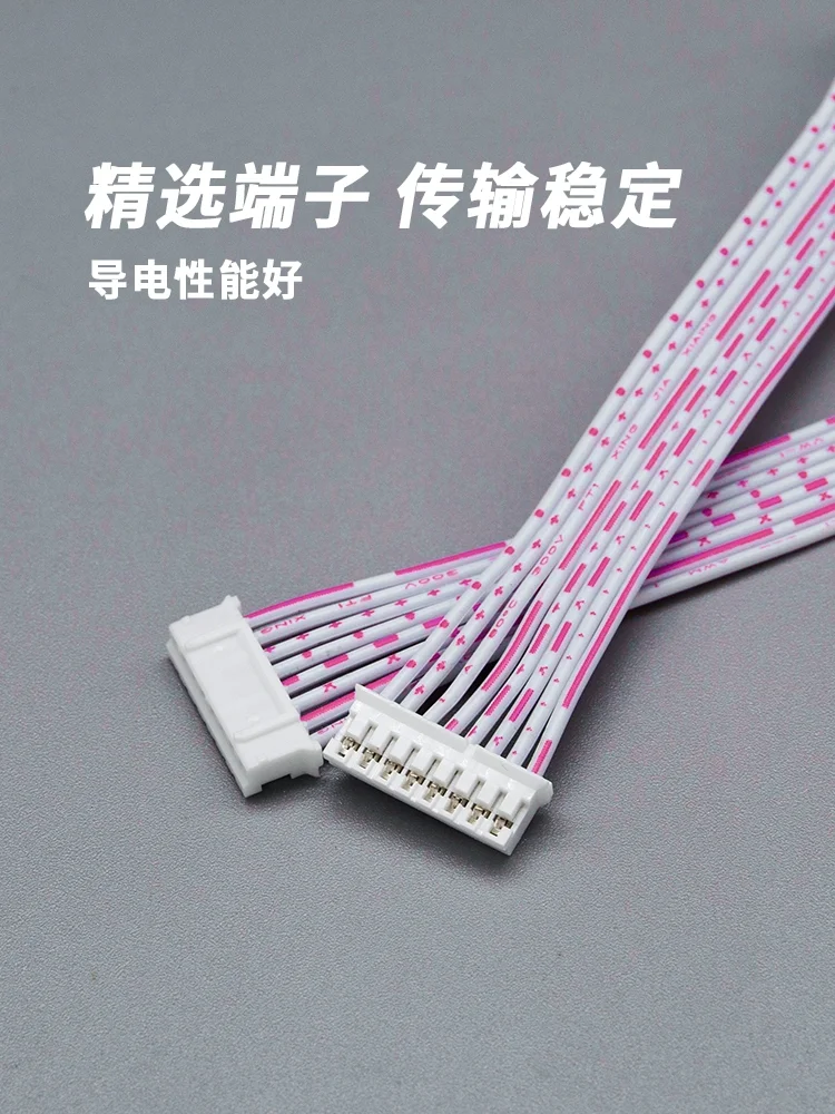 5Pcs JST 2.0mm Pitch Connector Cable PH2.0 Plug Line Red and White 2P/3P/4P/5P/6P/7P/8P/9P/10P/11P/12Pin Same/Reverse Direction