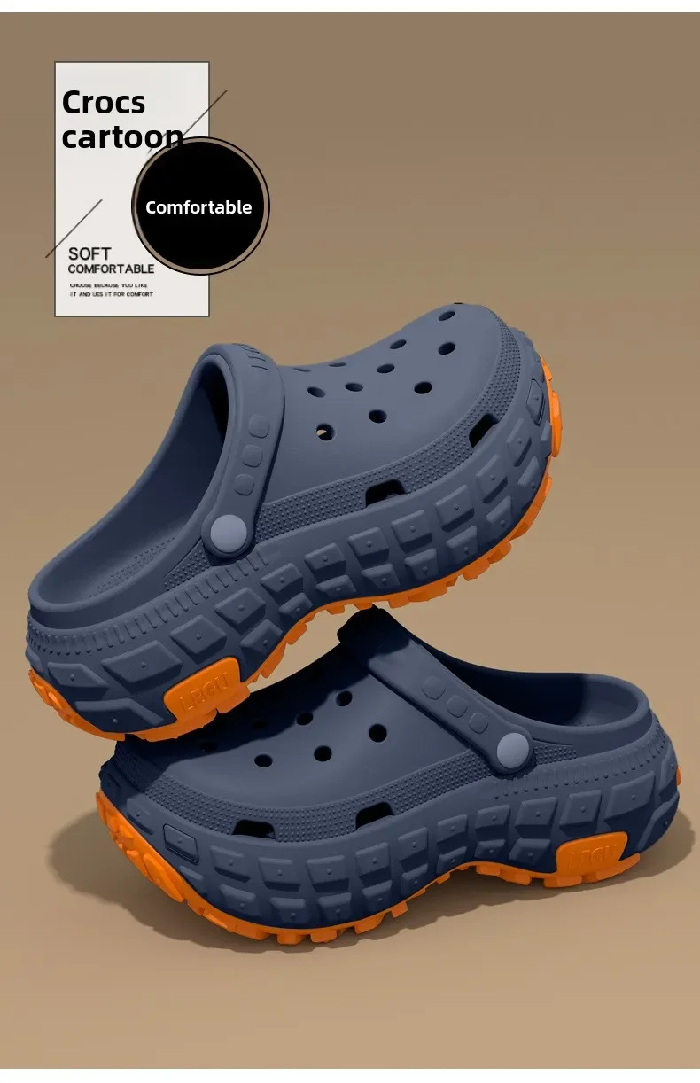 Atmungsaktive, rutschfeste Herren-Lochschuhe für den Sommer, neu, geruchsneutral, rutschfest, strapazierfähig, für Angeln und Strand geeignet. – Detail 11