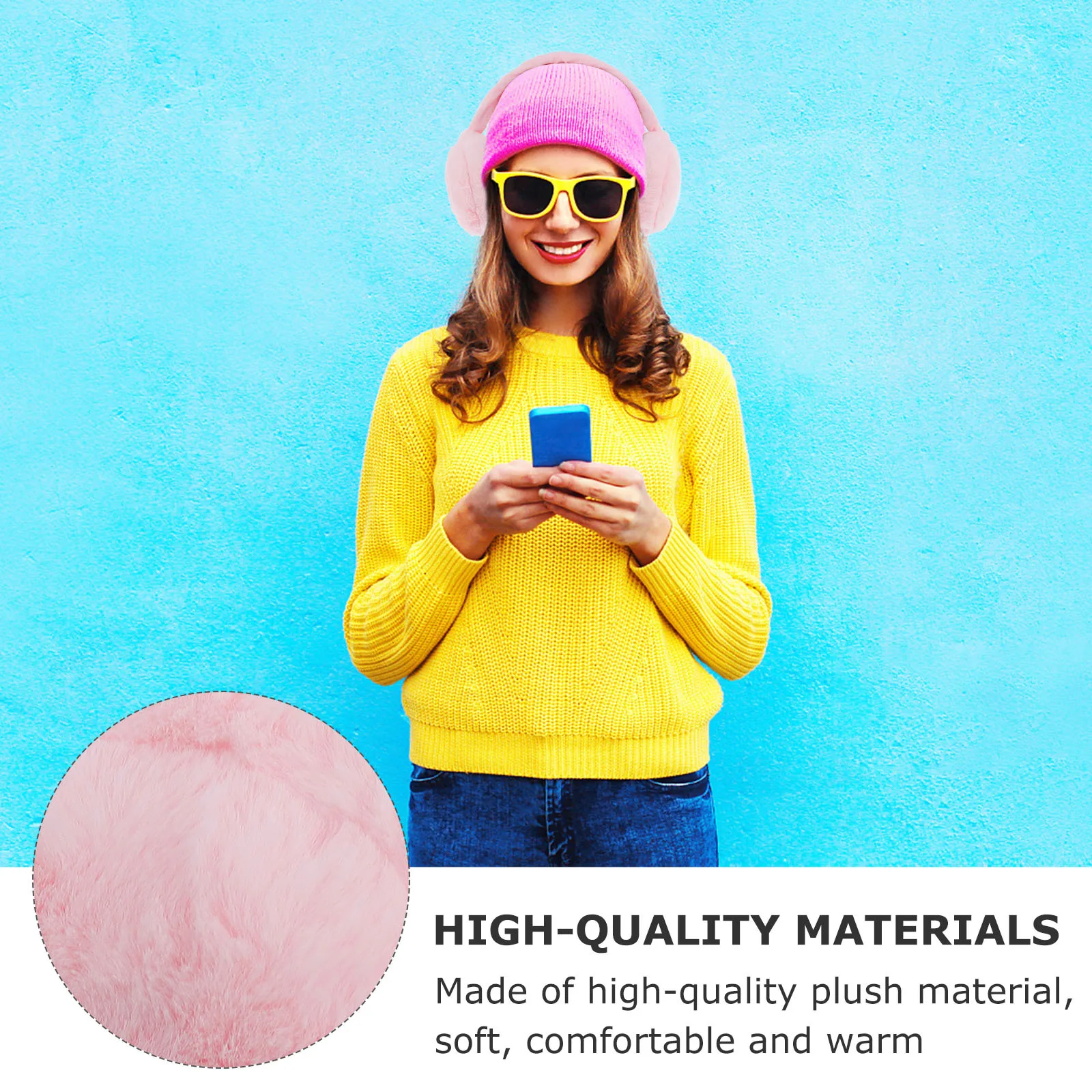 1 قطعة غطاء للأذنين الشتوي الجميل غطاء للأذن الدافئ ارتداء أي ملابس سترة طويلة وشاح المرأة الأذن أدفأ الشتاء غطاء للأذنين #3