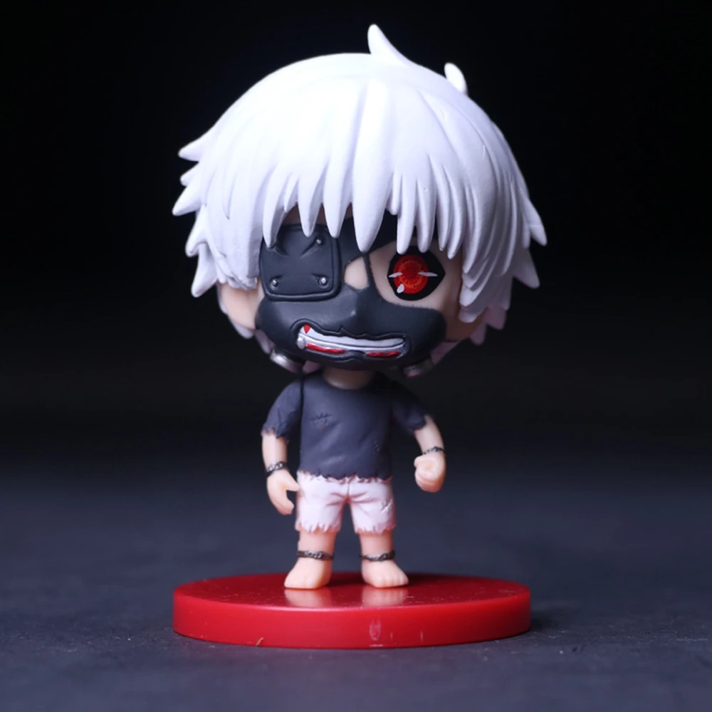 8CM Touka Kirishima Uta Kaneki ken Tsukiyama ShU traje figura Anime Tokyo Guru Mini modelo juguete colección de regalo adornos PVC