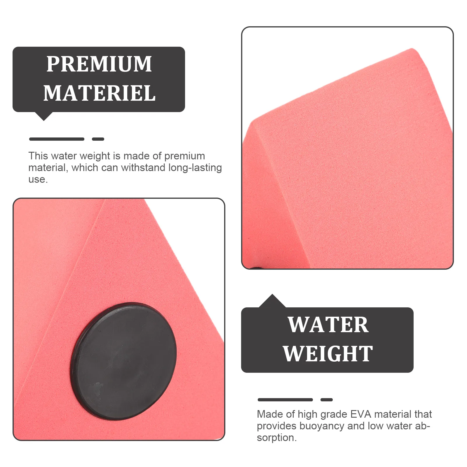

EVA Water Dumbbells Triangle Shape Pool Exercise Weights Aqua Fitness Equipment Low Absorption Blue Pair Water Aerobics Hand