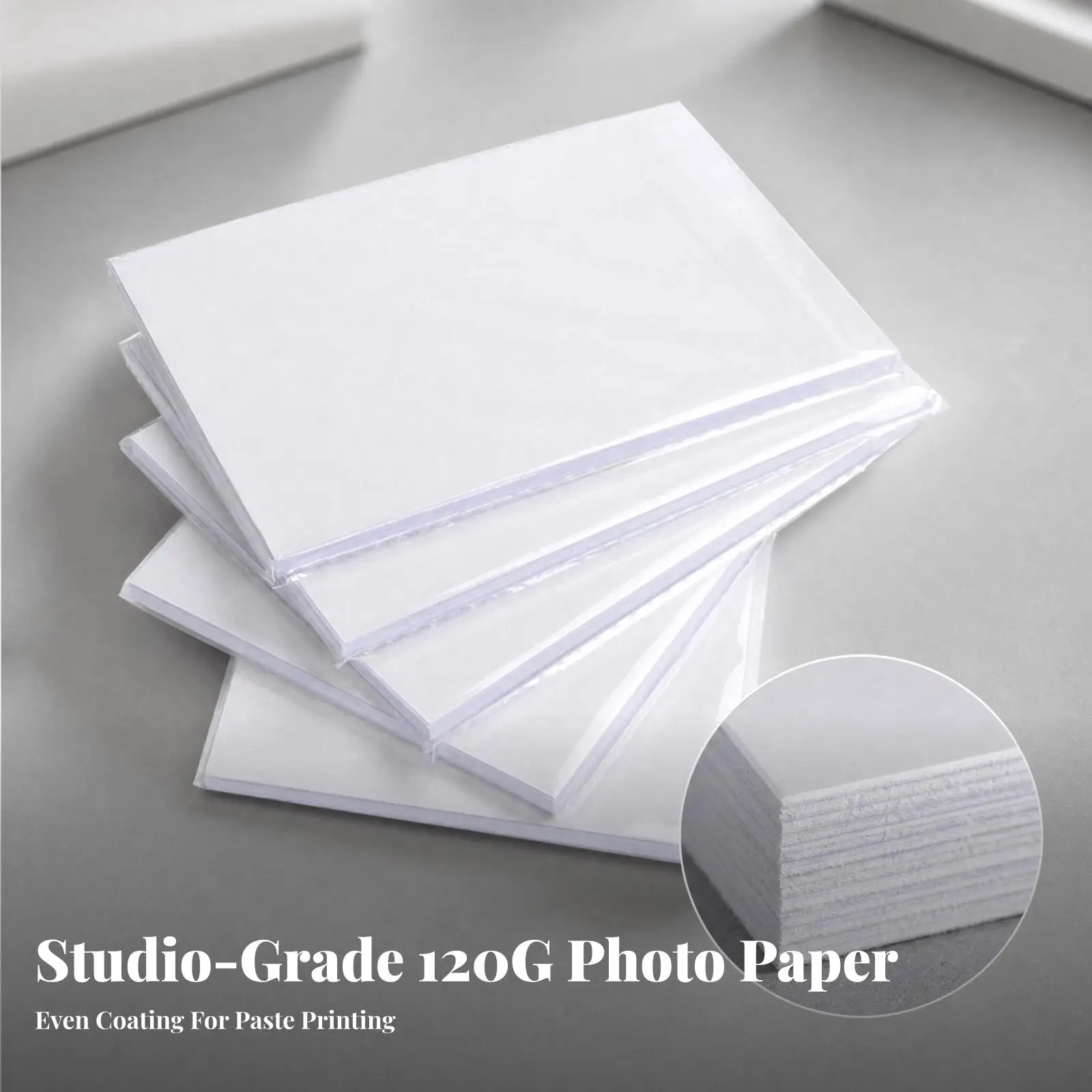 100 Sheets A4 Inkjet Photo Paper Bright Gloss Inkjet Photo Paper for Crafters, Hobbyists, Home Crafting, Sticker Making
