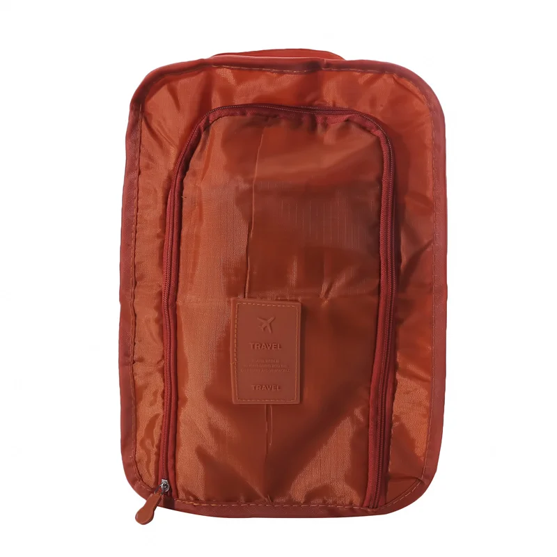 Portable Waterproof Shoes Organizer Storage Bag Pouch Pocket Packing Cubes Handle Nylon Zipper Bag for Travel Accessories