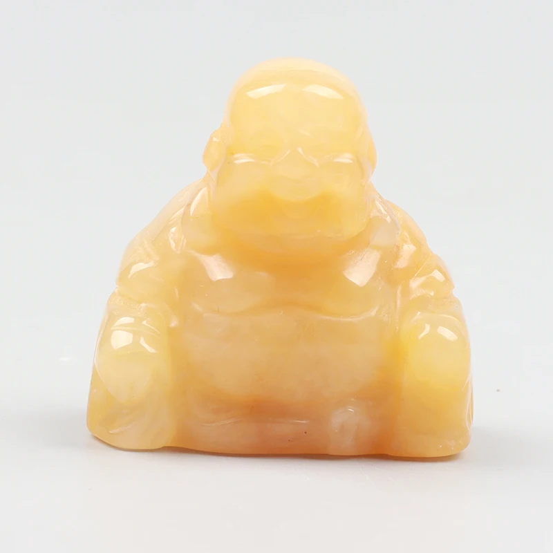 1.5" Hand Carved Jade Maitreya Buddha Figurine Natural Gemstone Crystal Reiki Healing Quartz Chakra Lucky Smile Buddha Figurine - Image 5