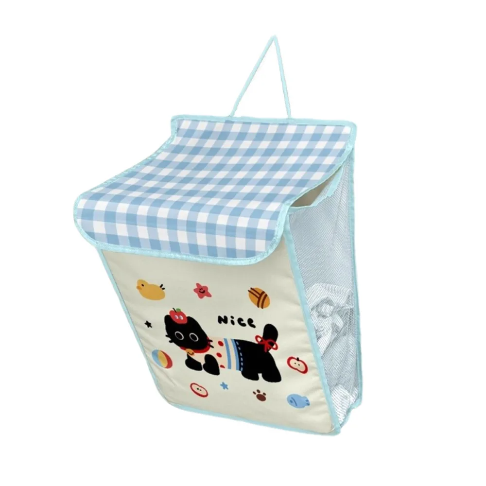 

Non-woven Fabric Dirty Clothes Basket Large Capacity Wall Mounted Dirty Clothes Storage Bag Dust-proof Folding Clothes Organizer