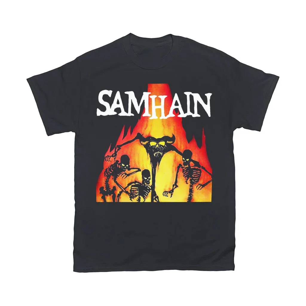 

Футболка SAMHAIN с коротким рукавом, черная, все размеры, Φ 1F459