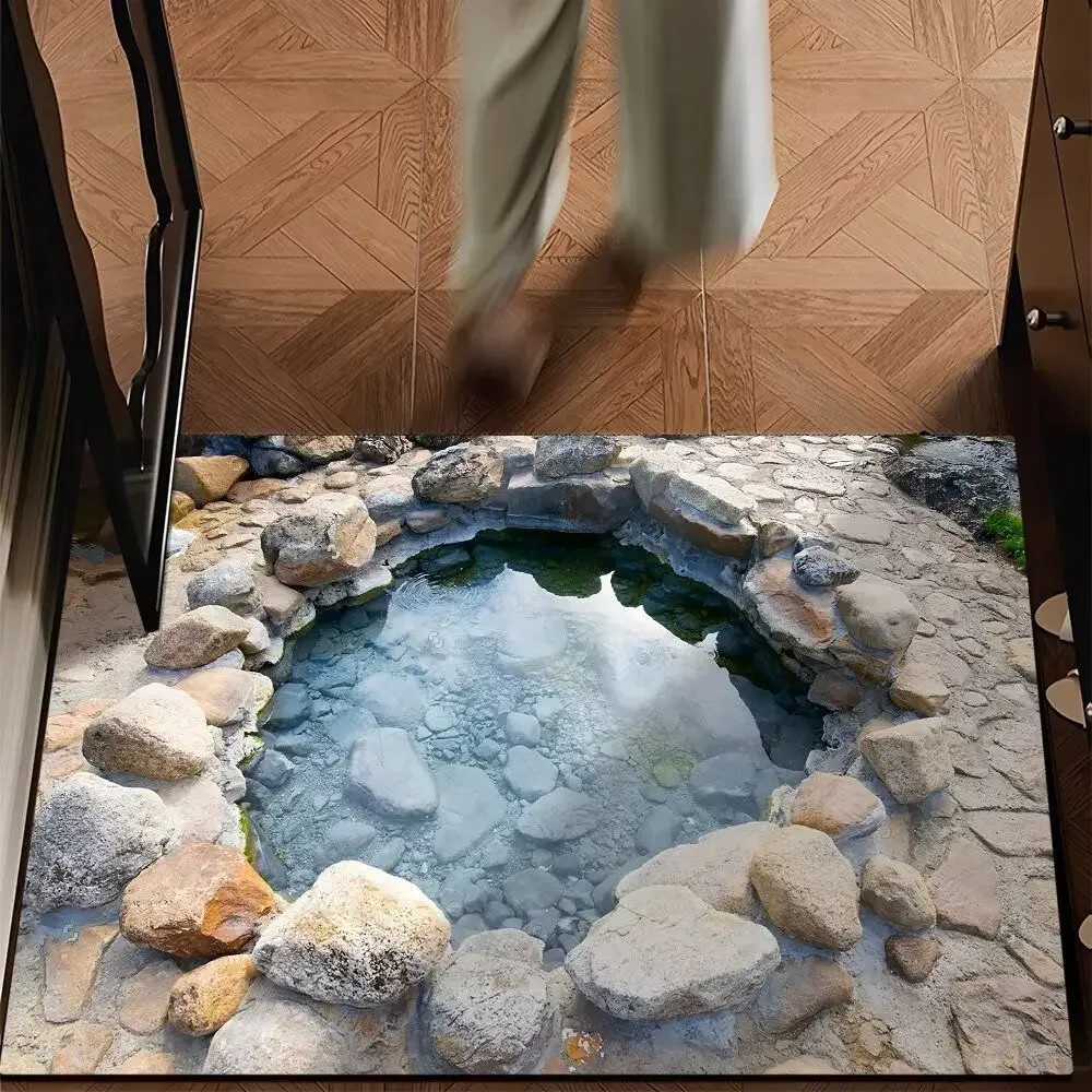 3D Optical Illusion Endless Abyss Welcome Rug Doormat Living Room Bedroom Entrance Door Floor Foot Mat Hallway Backyard