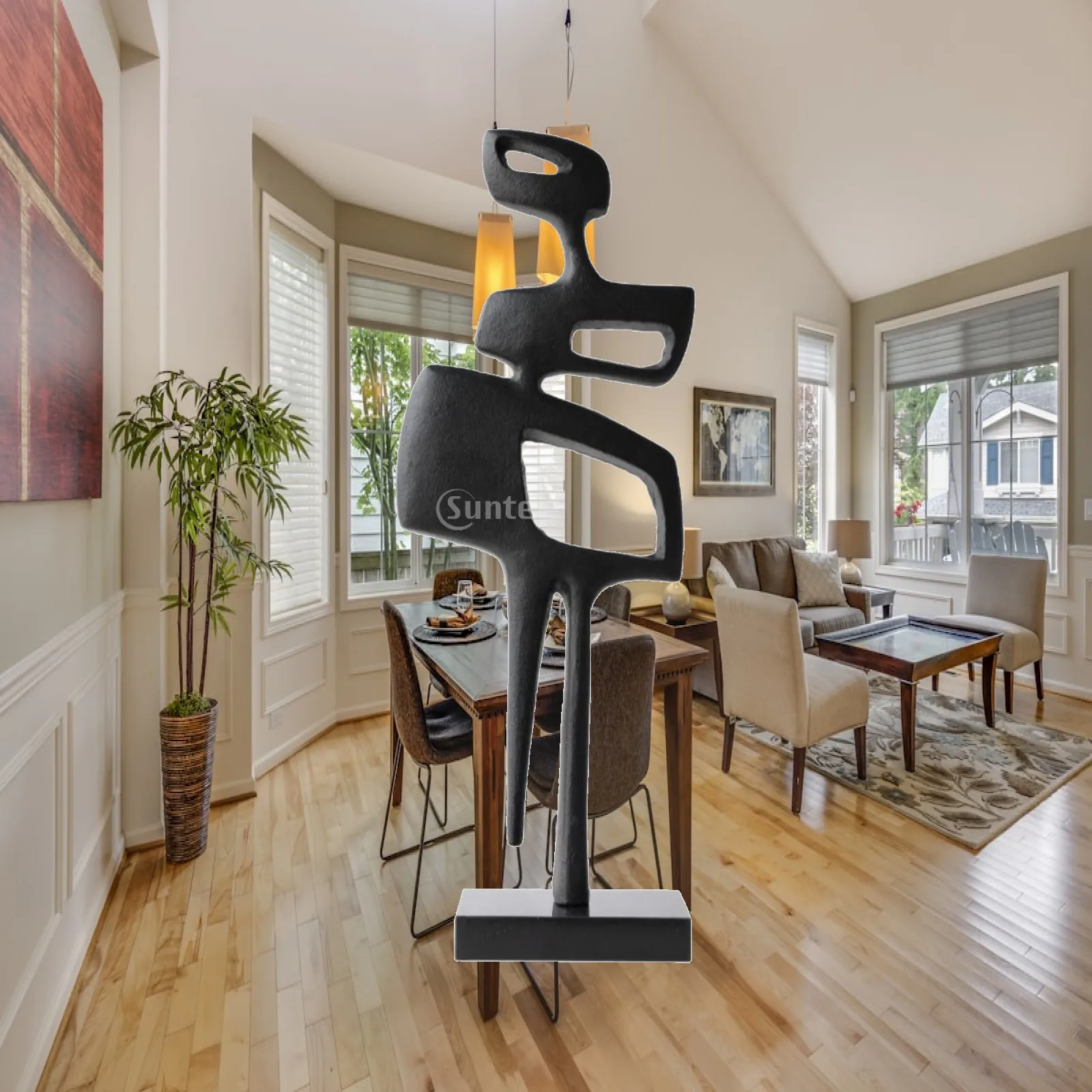 abstract-sculpture-slender-geometric-sculpture-elegant-for-entryway-living-room