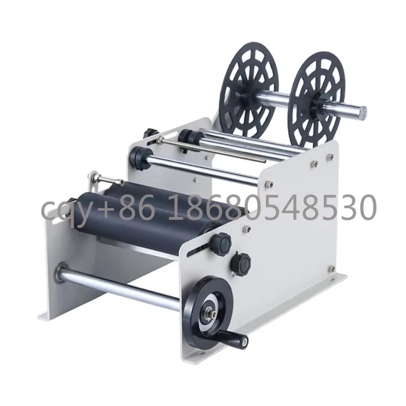 

GVCSemi-Auto Manual Labeling Machine for round Bottles for Metal Glass Paper Wood Foil Packaging with Durable Bearing Components