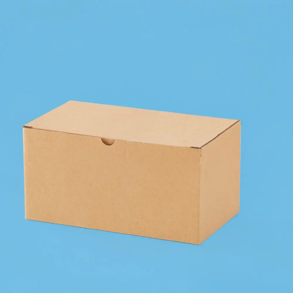 Kraft Paper Corrugated Box Rectangular Shipping Carton Storage Container Hardened Mailing Case For Small Goods Gift Packaging