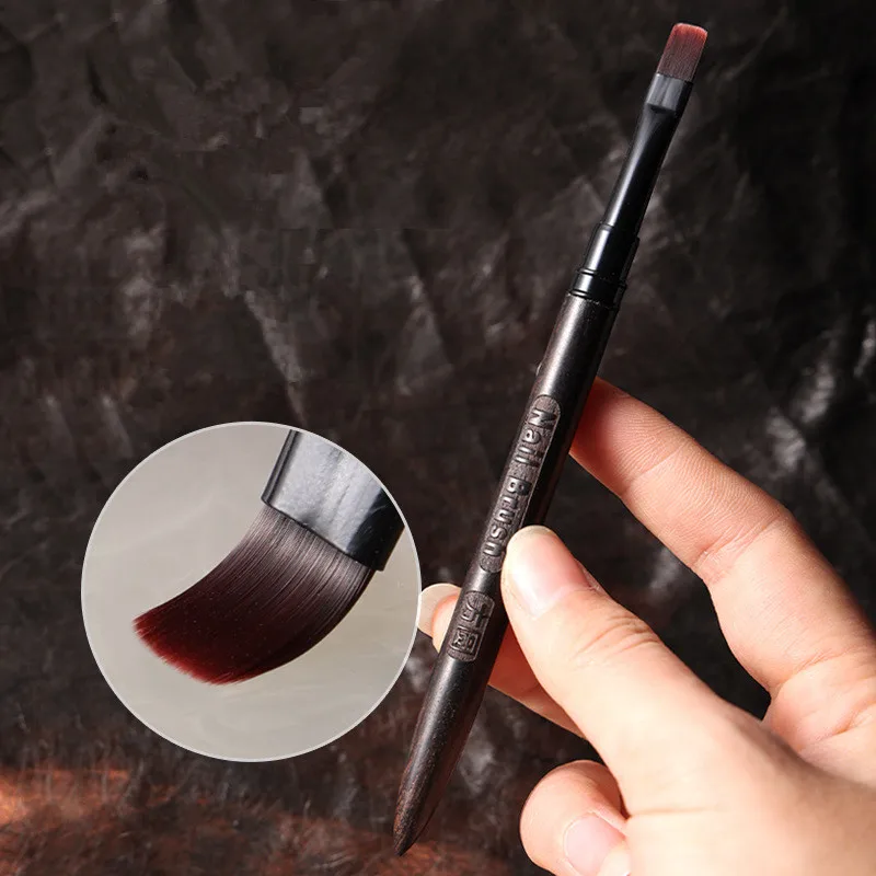 1/9PCS Style Nail Drawing Brushes For Manicure Lines Painting Gradient UV GEL Extension Builder Drawing Pen Sandalwood