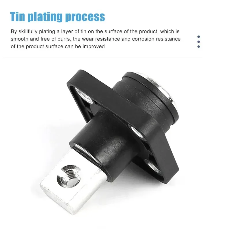 500A Lithium Battery Energy Storage Connector Terminal 120/200/300A Square Copper Wall Penetrating Screw Type Terminals Block