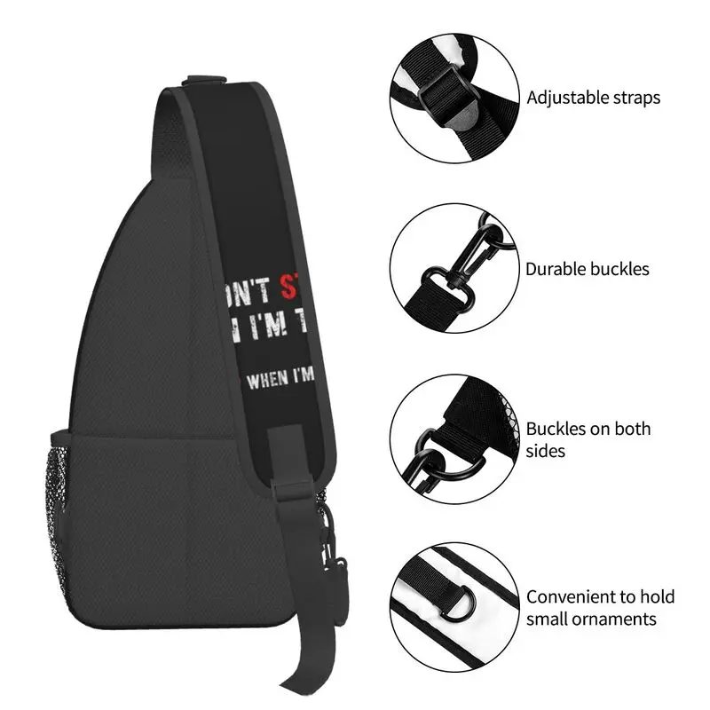 Palestra Sport Sling Crossbody Chest Bag uomo moda Bodybuilding Workout citazione motivazionale zaino a tracolla per viaggiare