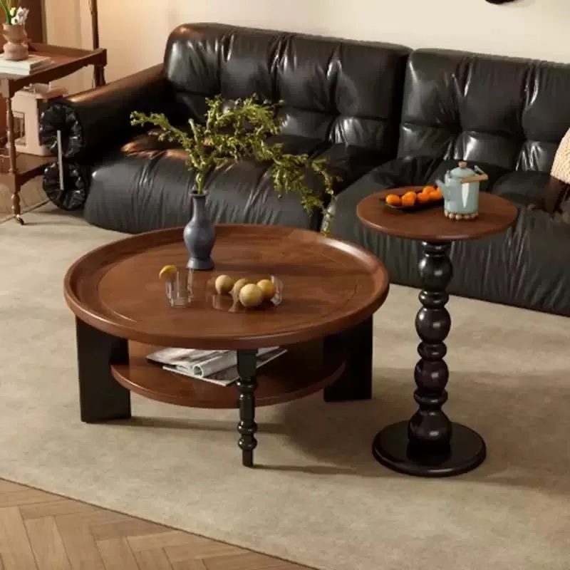 

Modern Design Coffee Table Italian Round Cute Vintage Coffee Table Storage Minimalist Mesa De Centro Sala Home Furniture