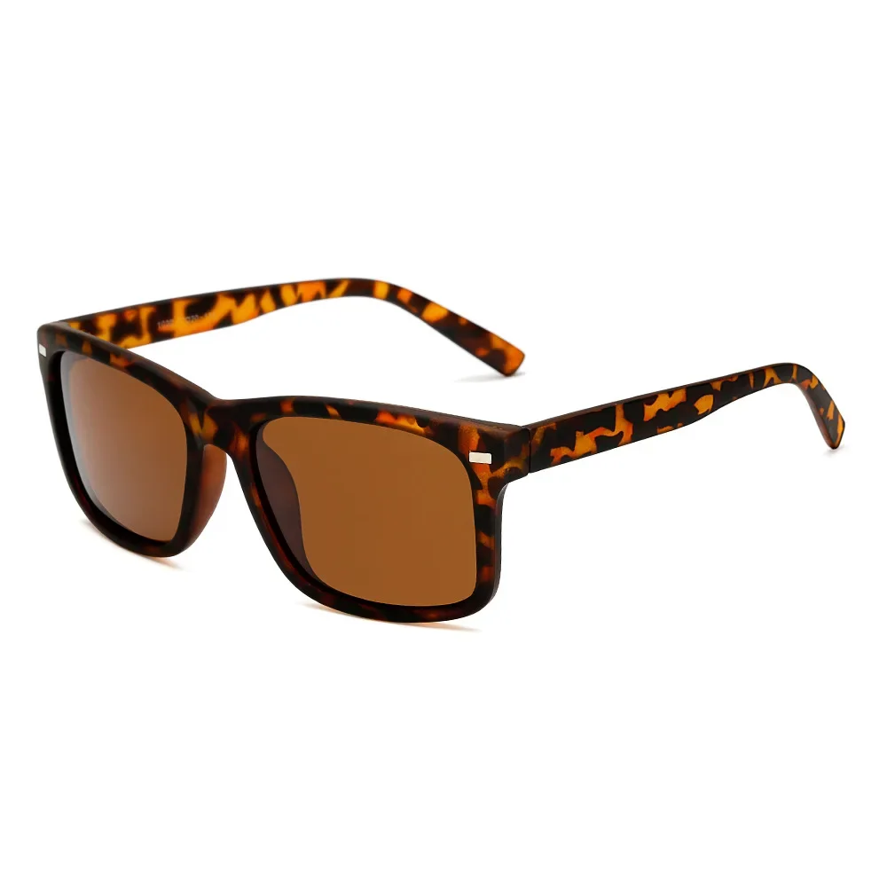 NOMANOV-gafas de sol polarizadas para exteriores, lentes de sol clásicas con montura Simple de Color negro/marrón/leopardo, a la moda, 2018