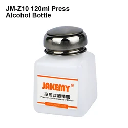 JM-Z10 120ML Portable Empty Plastic Liquid Dispenser Bottle Alcohol Pump Dispenser Liquid Pumping Clear Bottle
