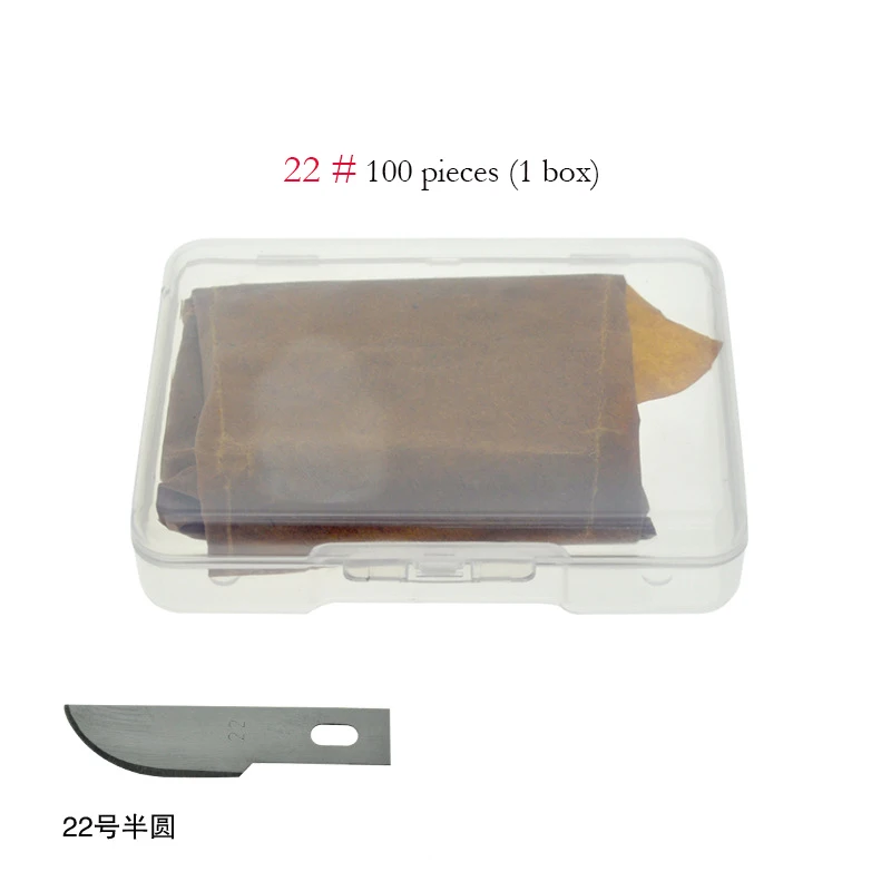 100 Pezzi/scatola Lama da intaglio/Lame modello in gomma per studenti/Talee di carta/Taglio di carta/Riparazione/Lame per fiori per finestre con pellicola adesiva