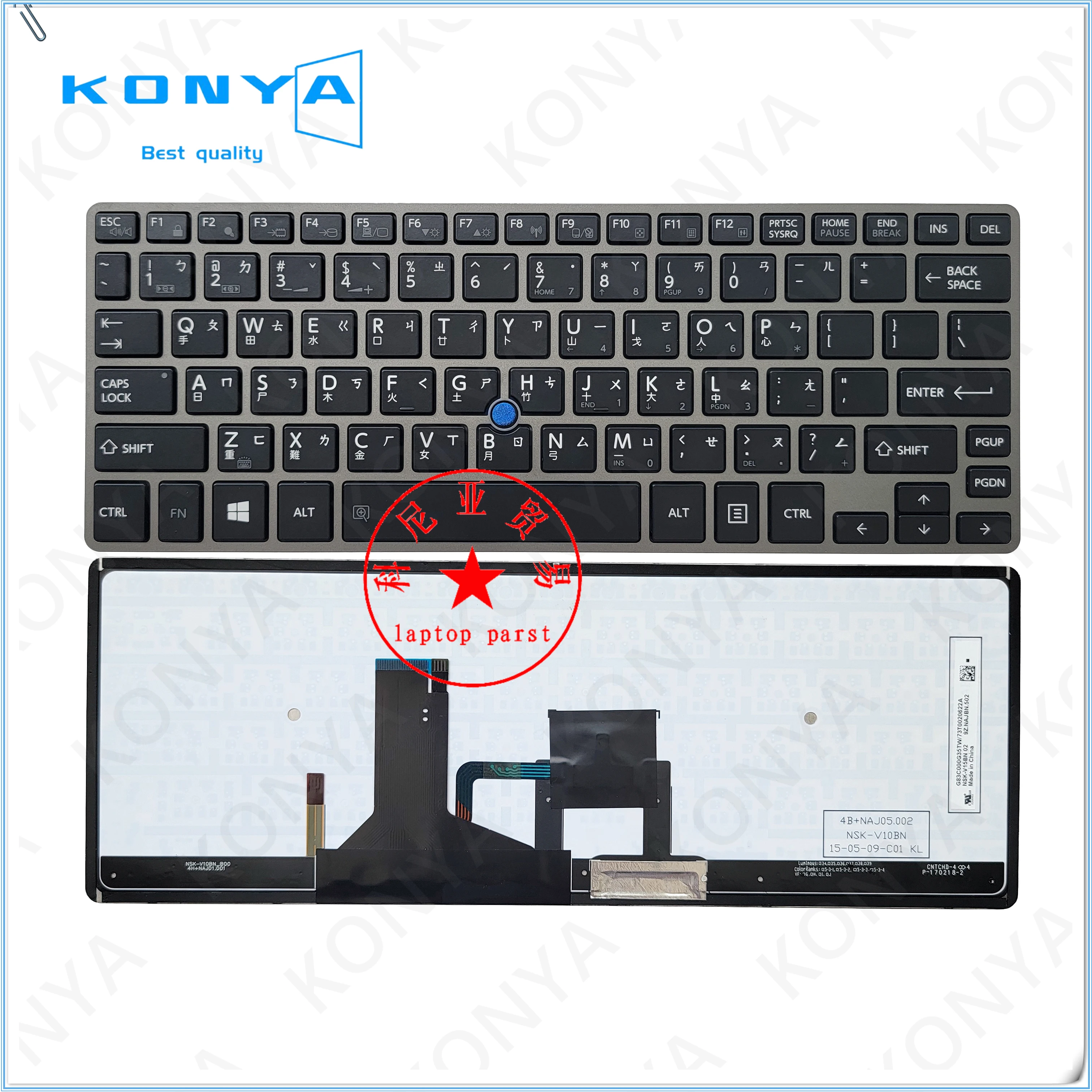 New Original For Toshiba Portege Z30-A Z30-B Z30T-B Series Laptop Built-in Backlit Japanese Keyboard G83C000G35TW