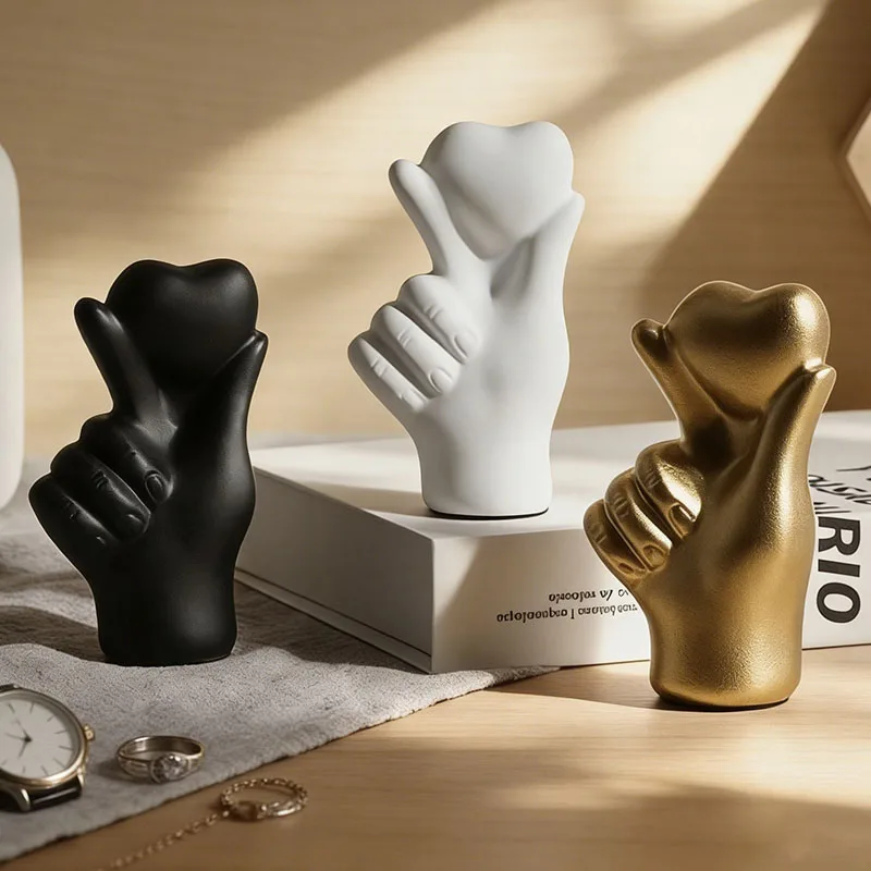 Kreative Liebesgesten-Statue Ornament Romantische Skulptur Wohnzimmer Schlafzimmer Büro Schreibtisch Dekoration Jubiläumsgeschenk