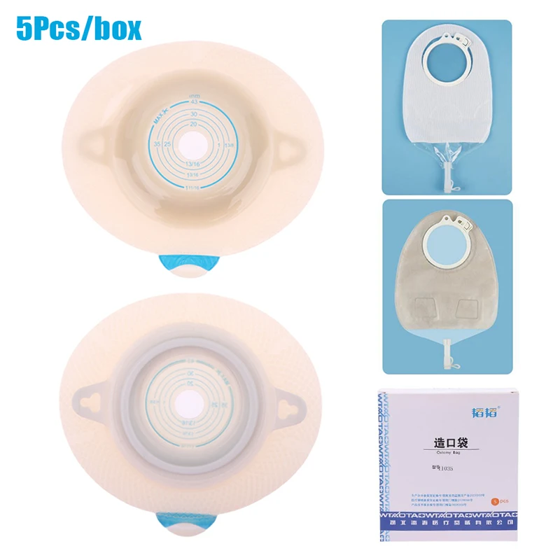 5Pcs/box Protective Barrier Rings Ostoma Bag Assistance Colostomy Bags Anti-leak Ring Portable For Stoma Bags Supplies